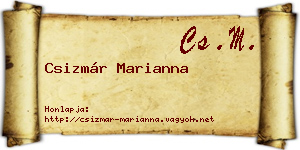 Csizmár Marianna névjegykártya